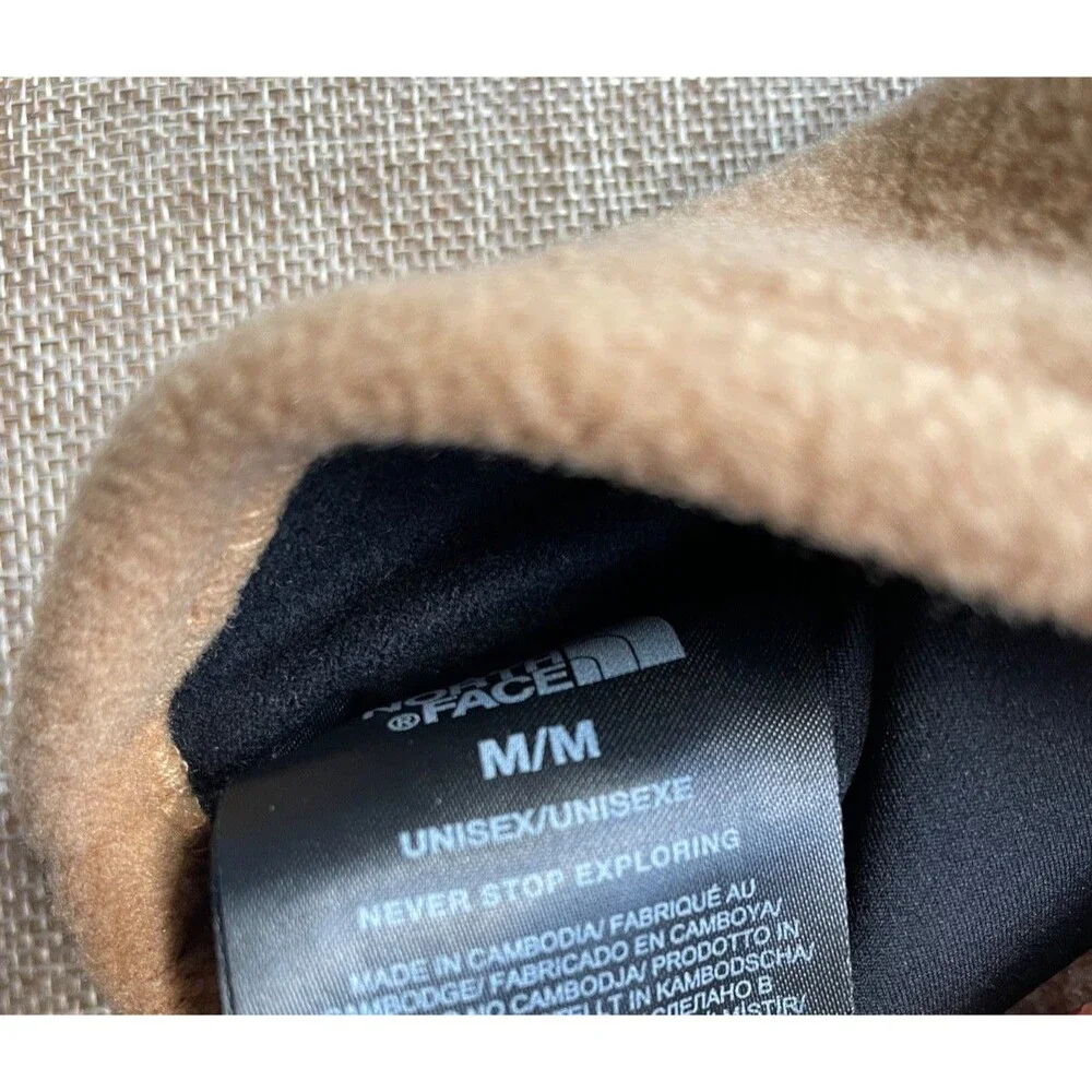 The North Face Denali Etip Gloves Almond Butter Fleece Size M - Pristine